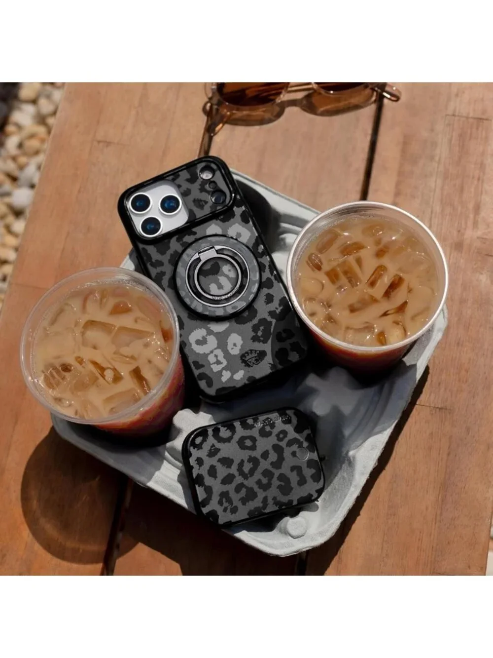 Stylish Black Leopard Print iPhone 17 Case | MagSafe Compatible | 10ft Drop